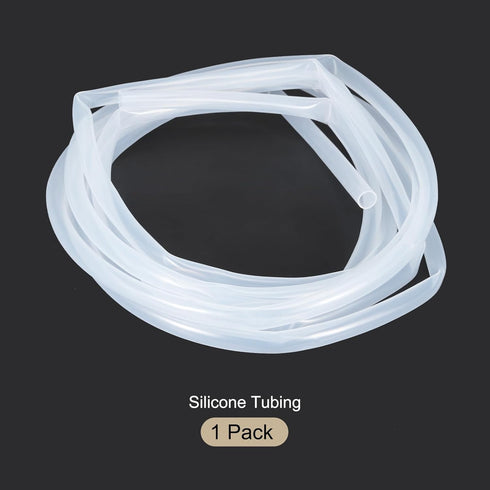 5m(16ft) Clear Silicone Tubing 12mm(1/2") ID x 14mm(9/16") OD, Pure Silicone Hoses for Pump Siphoning, Draining