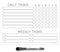 Dry Erase Whiteboard Task Planner by Glassboard Studio, Removable Adhesive Decal with Fine-Tip Magnetic Marker Included