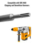 6 Inch x 1 1/4 Inch SDS Plus Bushing Tool for Concrete Stone Brick Wall, Square Head Bushing Bit (16 Pins SDS Plus)