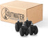 2" Wheel Diameter Black Nylon Swivel Hooded Samson Twin Wheel Caster with Brake, 4 Pack