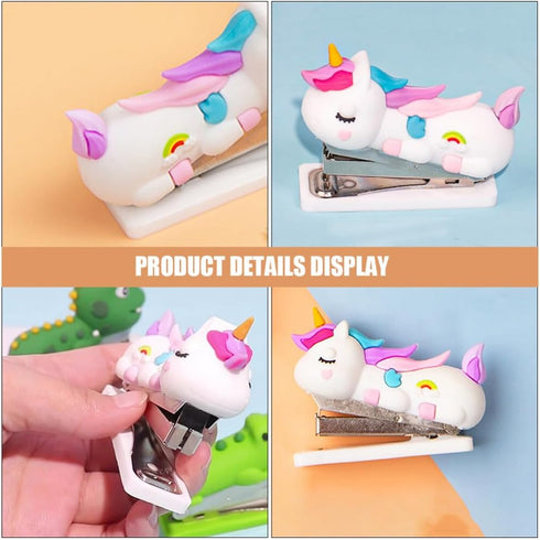 Stapler, Animal Shape Desktop Stapler, Cute Handheld Stapler, Cartoon Stationery for Office, Home, Kids, Students