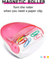 Paper Clip Holder, Magnetic Paper Clip Holder for Desk with Gold Paper Clips, Cute Office Supplies, Pink