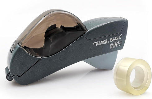 Automatic Tape Dispenser for Wrapping Gifts, Handheld Packaging Tape Dispenser Gun with Cutter, Grey