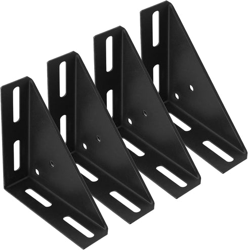 4 Brackets,7" 7", 264 lbs/Each 1/8" heneng Pcs Corner Brace x Triangle Shelf Bracket,Max Load Thick
