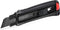 HAUTMEC 25mm Extra Heavy Duty Utility Knife with Double Lock Mechanism, Auto-Lock, and SK2 Sharp Black Blade