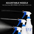 Plastic Spray Bottles 4 Pack, 24 Oz Heavy Duty Sprayers for Cleaning Solutions with Adjustable Nozzle, Blue