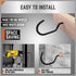 HORUSDY 6 Pack Heavy Duty Bike Hook, 6 inches, 100LBS Capacity, Garage Wall and Ceiling Bike Hooks