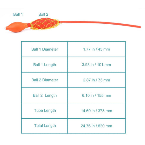 stonylab Double-Lined Pressurized Rubber Ball, Detachable Core Laboratory Pressure Tool for Scientific Applications