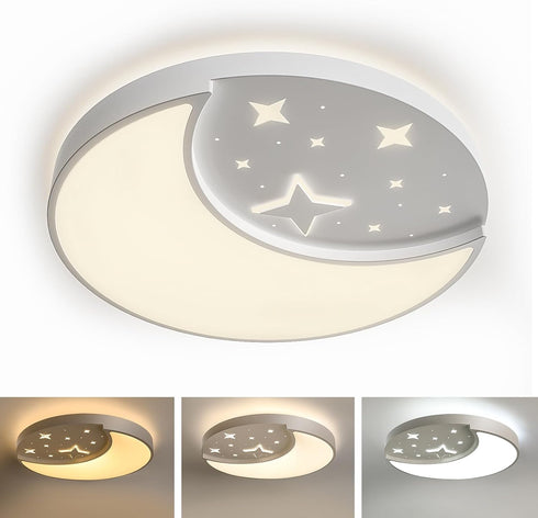FAYOTAT Flush Mount Ceiling Light for Kids, 30W Large Modern LED Ceiling Lights,