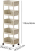 Carts,5 Rolling Carts with Wheels, Rolling Storage Cart with Handle and Lockable Wheels, Storage Cart On Wheels
