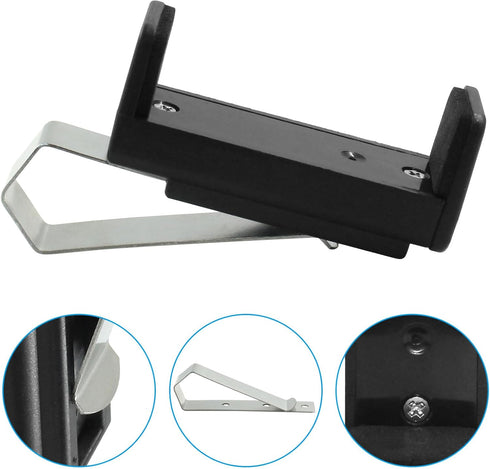 Kemcatui 2 Pcs Garage Door Opener Clip, Adjustable Car Remote Control Visor Holder Universal Vehicle Remote Clip