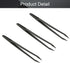 Utoolmart 3Pcs Black Plastic Anti-static Tweezers, Precision Slant Point Tip for DIY Beauty Craft Repair Tool