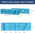4 Inch Magnetic Vise Jaw Pads Covers, 1 Pair Universal Jaw Pads with Multiple Angle Grooves Design