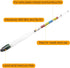 Haoguo 250ml Hydrometer and Test Jar for Wine, Beer and Kombucha - Including Plastic Cylinder, Cleaning Brush and ABV