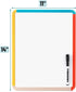 Mr. Pen Dry Erase Board 14” x 11” with Colorful Frame, Black Marker, Small White Board for Kids