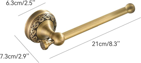 Toilet Paper Holder, Bathroom Toilet Paper Roll Holder Antique Bronze Brass Wall Mounted Bathroom Hardware Accessories,Pattern Carving Design by PEONYBATH