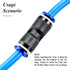WAFJAMF Straight Push to Connect Fitting, 4mm Tube OD Quick Release Pneumatic Connectors, 10 Pcs Kit