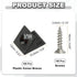 100 Closet PATIKIL Plastic Corner Braces, Pcs Black L-Brackets Furniture Angle Code Bracket with Screws for Wood Shelf