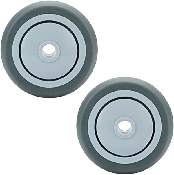URBEST Push Cart Wheels, Heavy Duty 4 Inch PU Caster Wheels Bearings