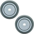 URBEST Push Cart Wheels, Heavy Duty 4 Inch PU Caster Wheels Bearings