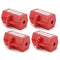 FILFEEL 4pcs Plastic Electrical Plug Lockout - Industrial Tool for Most Plugs and Shackle Diameter, ABS Material