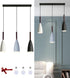 3 Kitchen Island Light Kit, Modern Industrial Metal Pendant Light with 3