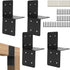 4 PCS Joist Anchor Connector for 4x4 4×6 Wood Posts, Heavy Duty Joist Hangers Carbon Steel Mounting Brackets
