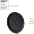 2-1/2 in Rubber Grommets for Wiring - Double-Sided Rubber Plugs for Round Holes, 3 Pcs, Black