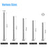 DYWISHKEY 100 Pieces M4 x 40mm/45mm/50mm/55mm/65mm Stainless Steel 304 Hex Socket Head Cap Bolts and Nuts Kit
