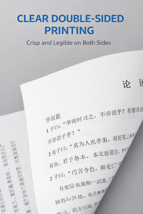 esahpss A4 80gsm, 100 Pack Copy Paper Sheets per Bright White Printer Paper for Inkjet & Laser, Smooth Double-Sided