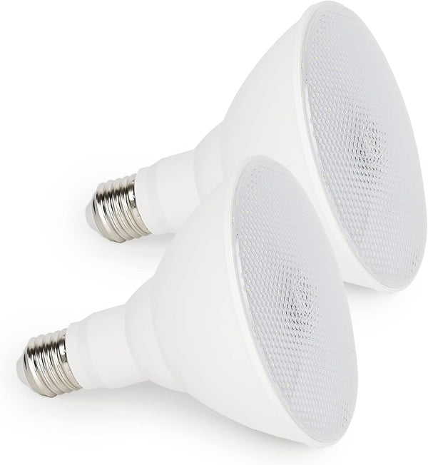 GREENIC Radar Motion Sensor Light Bulbs Outdoor, 15W 5000K PAR38 LED Flood Light, 100 Watt Equivalent, 2 Pack