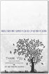 Elcer (40 Pack) Funeral thank you cards with envelopes Celebration of life Floral Tree acknowledgment memorial Sympathy