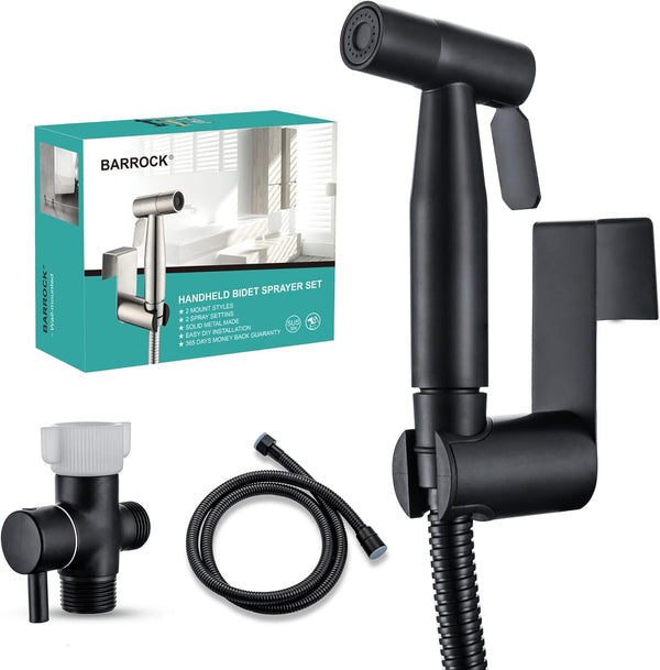 BARROCK Handheld Bidet Sprayer for Toilet, 2 Pack Stainless Steel Metal Made