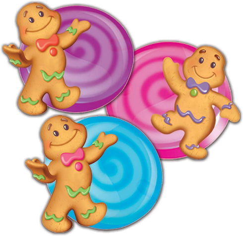 Eureka 841294 Candy Land Assorted Paper Cut-Outs - 36-Piece, 12 Each of 3 Different Designs