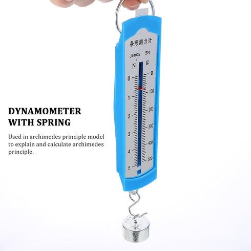 Baluue Plastic Graduated Cylinder with Metal Weight, Hooks and Ring Lever Principle, Archimedes Principle Kit