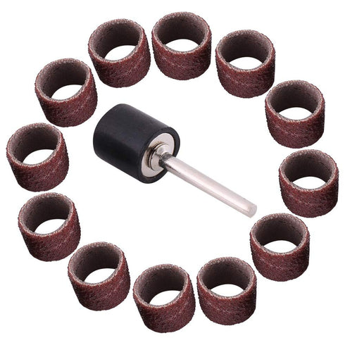 Drum Sanding Bands, Sanding Sleeves Power Sander Parts & Accessories, Polishing Kit for Woodworking (80/320/600 Grit)