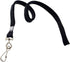 Specialist ID Black 3/8" Flat Braid Woven Lanyard with Nickel-Plated Steel Swivel Hook SPID-2201, Individually Sold