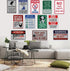 8x12 Inch Roadside Table Distance Guide Warning Metal Aluminum Sign Wall Decor Caution Security Outdoor Indoor Home