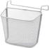 VILLCASE Dormitory Bedside Shelf Storage Baskets, Side Desk Organizer, Metal Hanging Desk Mesh Organizer with Hook Rack