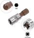 uxcell H8 Hexagon Bit Socket, 1/4" Square Drive CR-V Sockets with S2 Steel Bits 1.5" Length Power Drill Adapter