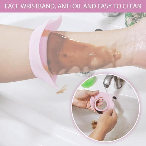 YBWYDH Silicone Wrist Bands for Washing Face Water Guards Prevent from Spilling Down Arm Spa Wristbands Liquid Arm