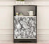 Yancorp 16"x394" White and Black Contact Paper, Self-Adhesive Peel and Stick Backsplash Vinyl Kitchen