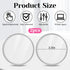 Zyghjort 2 Pack 2.3" Desk Mirror Office Cubicle, Small Adjustable Round Mirror to See Behind You, Fits PC Monitors