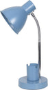 Simple Designs LD1076-BLU 16.22" Sleek Essentials Adjustable Metal Desk Task Lamp with