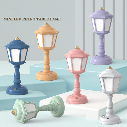 XISAOK Touch-Dimmable USB Charging Table Lamp Street Lamps Design Night Lights Bedside Desk Light Room Decorations