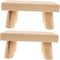 Generic 2pcs Wooden Step Stool Foot Stool for Portable Design for Dining Table