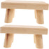 Generic 2pcs Wooden Step Stool Foot Stool for Portable Design for Dining Table