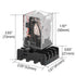 2Pcs Power Relay MK2P-I, AC 110V Coil, DPDT, 8 Pin with Plug-in Terminal Socket Base PF083A