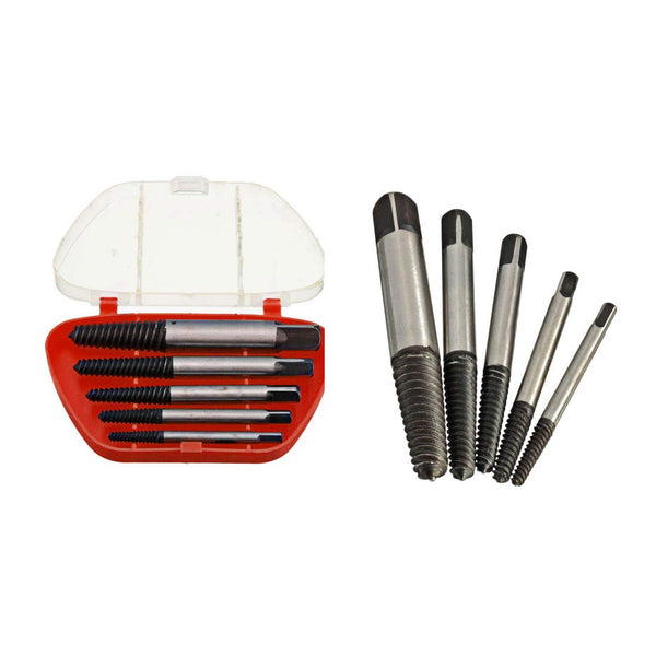 OriGlam 5PCS Screw Extractor Easy Out Set, Drill Bits for Broken Bolt Removal, 3-9mm