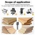 1/2 Inch 1 Inch 3/4 Inch FivePears Straight Router Bits Shank Double Flute, Cutting Diameter, Cutting Length, Used